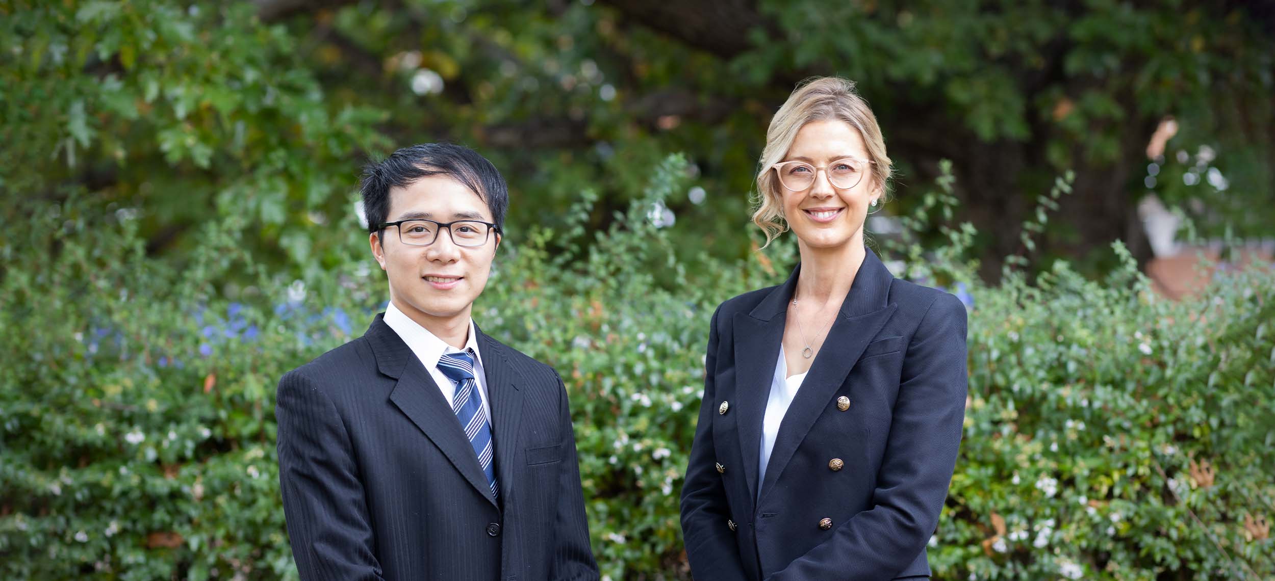 Dr Stanley Choi and Dr Anna von Reibnitz standing side by side