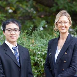Dr Stanley Choi and Dr Anna von Reibnitz standing side by side